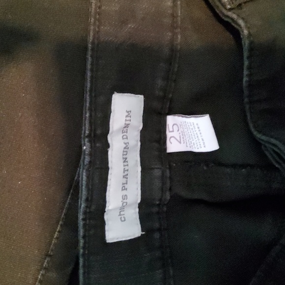 CHICO'S Platinum Denim. SIZE 2.5 Black - Picture 3 of 4